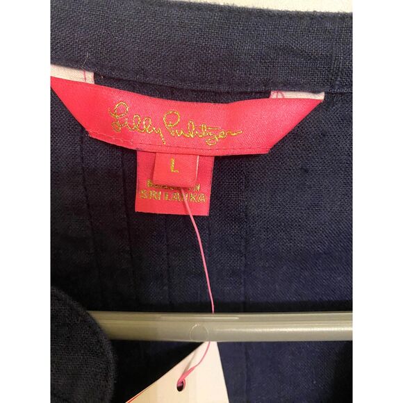 NWT Lilly Pulitzer Linen Shirt - Picture 2 of 6